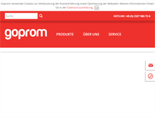 Tablet Screenshot of goprom.de